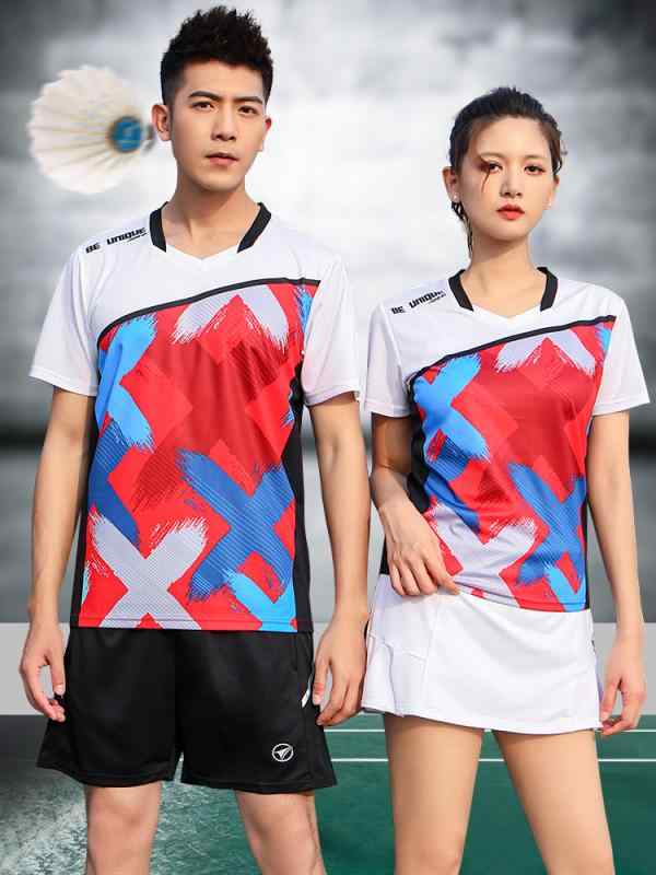 バドミントン ウェア メンズ レディース 大きいサイズ 速乾 春夏 半袖 バレーボール テニス 卓球 ジャ..