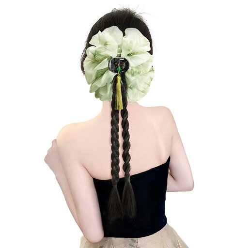 ウィッグ ヘアエクステンション エクステ つけ毛 ヘアアレンジ レディース 三つ編み 編み込み 中国風 エスニック アジアンテイスト ヘアアクセサリー ポニーテール ハイ タッセル チャイナドレス ブラック ウィッグ ヘアエクステンション エクステ つけ毛 ヘアアレンジ レディース 三つ編み 編み込み 中国風 エスニック アジアンテイスト ヘアアクセサリー ポニーテール ハイ タッセル チャイナドレス ブラック