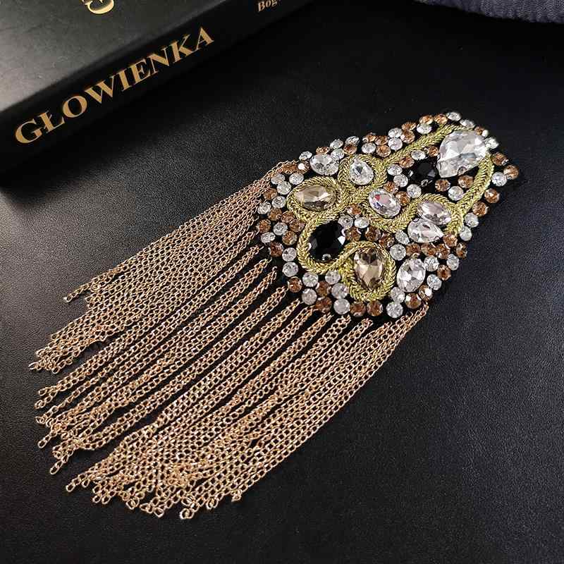 肩章 フリンジ ステージ 衣装 コスプレ 飾り 装飾 ミュージカル ダンス メンズ レディース フリンジ 韓国 ブローチ ビジュー アクセサリー ゴールド