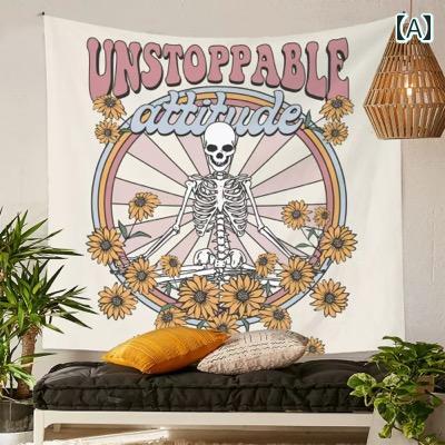 タペストリー おしゃれ エスニック 壁掛け インテリア 装飾 背景 ホーム 部屋 寝室 リビング ボヘミアン アメリカン 吊り下げ布 ベッドサイド ソファ 蝶 キノコ