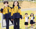 キッズ 子供 セットアップ ジャージ 運動着 男の子 女の子 カジュアル ポロシャツ スカート イエロー レッド パープル