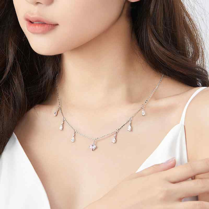 ネックレス レディース アクセサリー おしゃれ ファッション ジュエリー 春夏 ギフト カジュアル シルバー