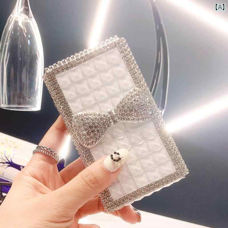 タバコケース おしゃれ かわいい レディース ポータブル キラキラ ラインストーン シガレットケース 20個パック スレンダー ボックス ギフト