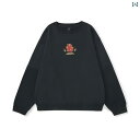 スウェット トレーナー メンズ 刺繍 ドラゴン 龍 プルオーバー トップス カジュアル 長袖 紳士服 中国風 綿 ラウンドネック グレー キャメル 赤