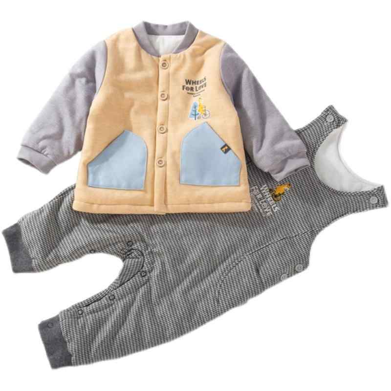 オーバーオール サロペット パンツ キッズ 男の子 女の子 秋冬 おしゃれ ベビー アウター 綿 ブルー カ..