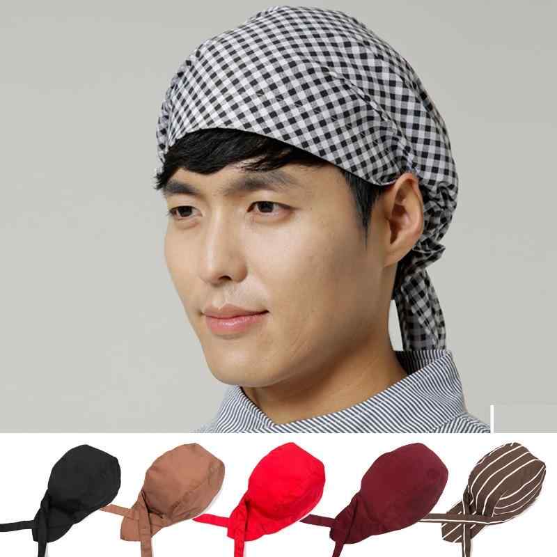 調理帽 コック帽 厨房用 無地 尾付き バンダナ キャップ 料理用 飲食店 ユニフォーム 綿混素材 夏向け ..
