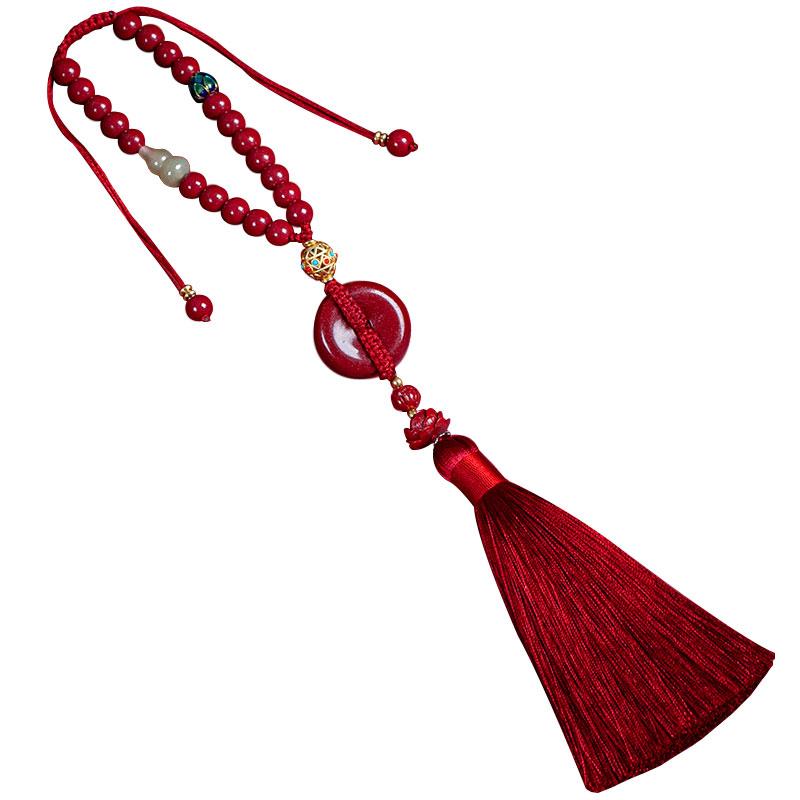 車 ルームミラー アクセサリー 飾り メンズ レディース ペンダント タッセル 石 安全 バックル ぶら下げ ギフト