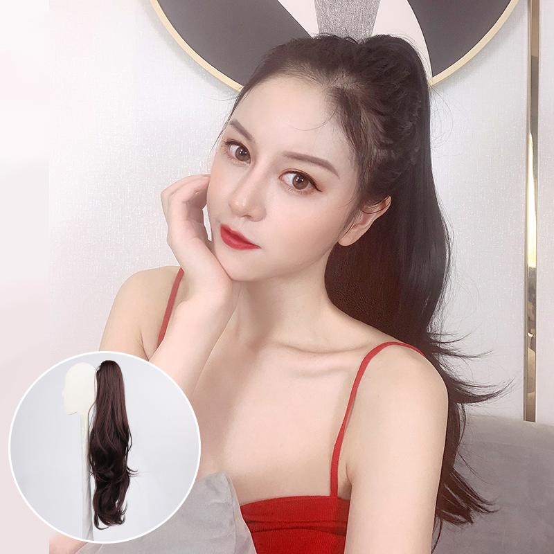 ウィッグ ポニーテール つけ毛 クリップ レディース かつら ヘアアレンジ 自然 ミディアム カーリー フ..