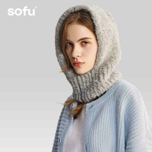 バラクラバ ニット フード ネックウォーマー 帽子 マフラー 防寒 秋冬 レディース メンズ キャップ グレー ブルー バラクラバ ニット フード ネックウォーマー 帽子 マフラー 防寒 秋冬 レディース メンズ キャップ グレー ブルー