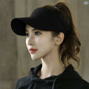 サンバイザー メンズ レディース 帽子 キツツキ 夏 ハット 韓国 日よけ 屋外 日焼け防止 ブラック イエロー グレー