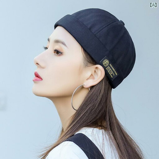 帽子 ツバなし ロールキャップ レディース 夏 フーリガン 韓国 日よけ ブラック ベージュ オレンジ 帽子 ツバなし ロールキャップ レディース 夏 フーリガン 韓国 日よけ ブラック ベージュ オレンジ