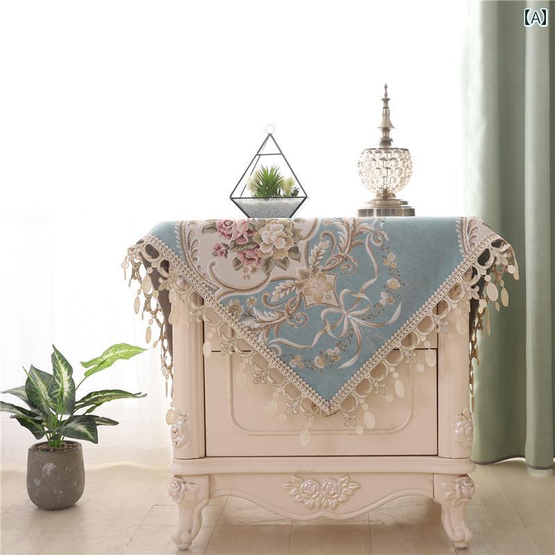 テーブルクロス 洗濯機 カバー 家庭用 インテリア 日焼け防止 防塵 保護 クロス 冷蔵庫 ダストカバー ..