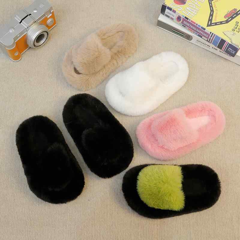 子供用 スリッパ キッズ 男の子 女の子 ルームシューズ もこもこ 秋冬 韓国 ソフトソール 親子 コット..