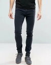 デニムパンツ メンズ ジーンズ ジーパン スキニー ストリート カジュアル 伸縮性 ジッパー ウォッシュド グレー