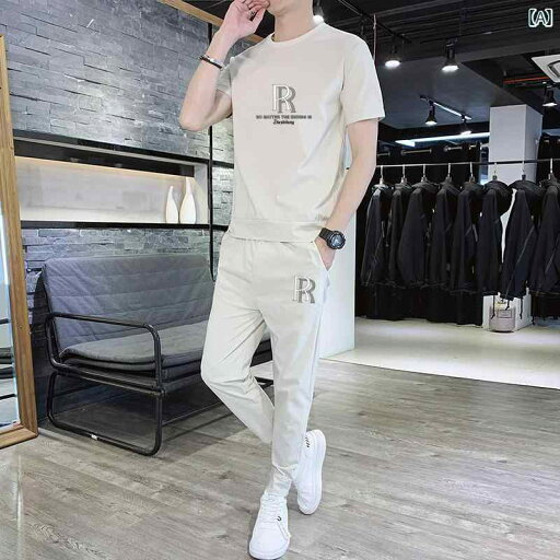 セットアップ メンズ 上下セット スポーツ 春夏 薄手 半袖 tシャツ カジュアル パンツ ロゴ 大きいサイズ ベージュ グリーン ブラック セットアップ メンズ 上下セット スポーツ 春夏 薄手 半袖 tシャツ カジュアル パンツ ロゴ 大きいサイズ ベージュ グリーン ブラック