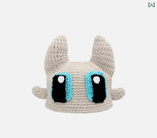 ニット帽 レディース 帽子 秋冬 手編み ウール ハット かわいい ファッション 暖かい ドラゴン ホワイト ニット帽 レディース 帽子 秋冬 手編み ウール ハット かわいい ファッション 暖かい ドラゴン ホワイト