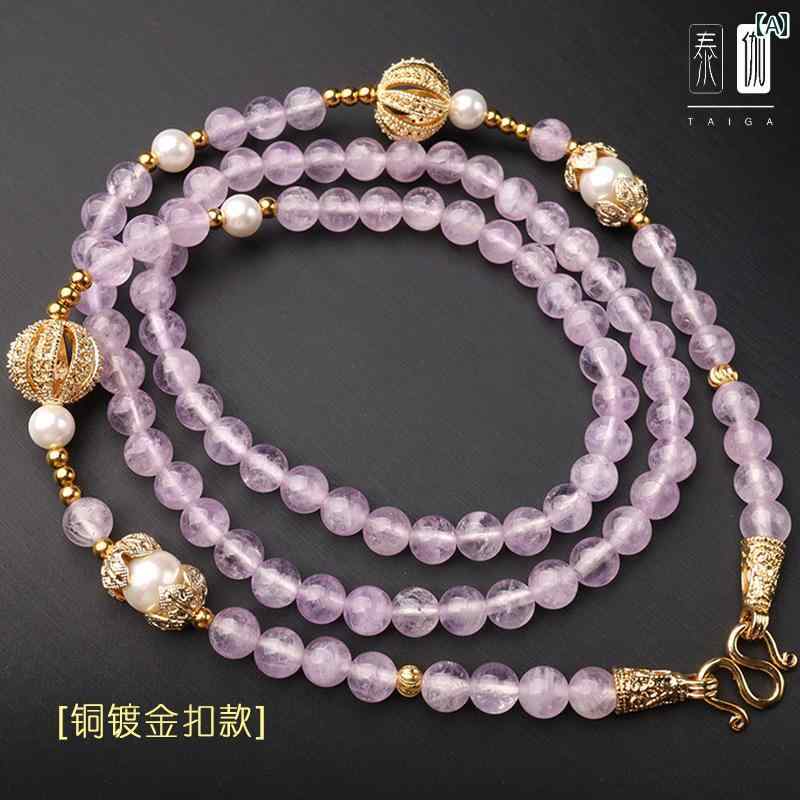 ネックレス アクセサリー タイ クリスタル 仏 お守り チェーン ロープ ペンダント ゴールド シルバー ..