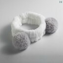 ヘアバンド 洗顔 レディース ヘッド バンド かわいい シンプル グレー パープル ホワイト 耳付き