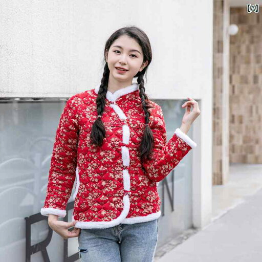 ジャケット レディース おしゃれ 秋冬 厚手 ショート コットン 中国風 チャイナ風 長袖 スリム フィット 花柄 レッド イエロー ピンク ジャケット レディース おしゃれ 秋冬 厚手 ショート コットン 中国風 チャイナ風 長袖 スリム フィット 花柄 レッド イエロー ピンク