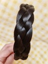 カチューシャ レディース ヘアアクセサリー ヘアバンド 大人 おしゃれ 三つ編み 滑り止め ブラウン ブラック