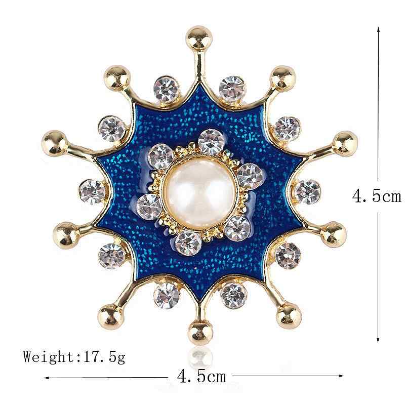 ラペルピン タックピン メンズ レディース ブローチ スーツ アクセサリー レトロ エナメル 装飾 ラウンド ブルー