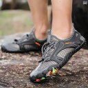 登山靴 フィッシングシューズ ハイキング アウトドア メンズ レディース 夏 滑りにくい 釣り 大きいサイズ メッシュ 水陸両用 グレー ブラック