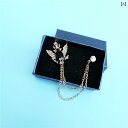 ブローチ ピン おしゃれ 翼 羽 レディース アクセサリー クリスタル ファッション ジュエリー シルバー ゴールド