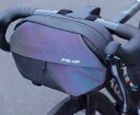 フロントバッグ 自転車 ロードバイク ハンドル サイクリング マウンテン ビーム バー 収納 ハンギング 多機能 ショルダー カラフル ブラック