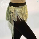 ベリーダンス 衣装 ヒップスカーフ アラビアン ウエスト チェーン フリンジ オリエンタル ダンス トレーニング グリーン レッド ホワイト