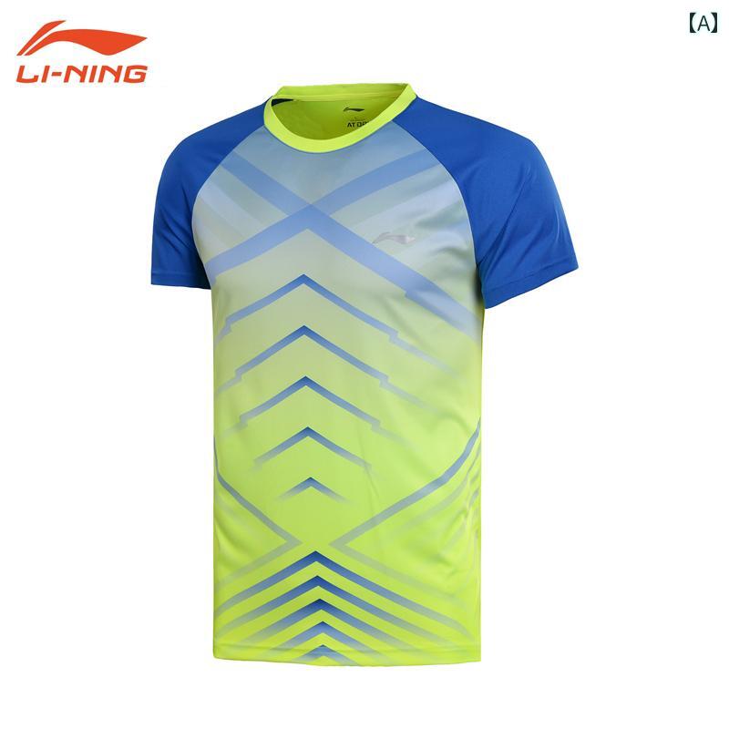 バドミントン ウェア スポーツ ファッション おしゃれ レディース メンズ ユニフォーム 競技 速乾 グリーン ブラック 半袖