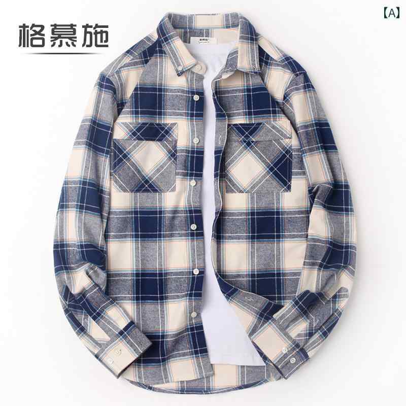 シャツ メンズ 長袖 秋冬 チェック おしゃれ カジュアル トップス 大きいサイズ 暖かい ジャケット コ..