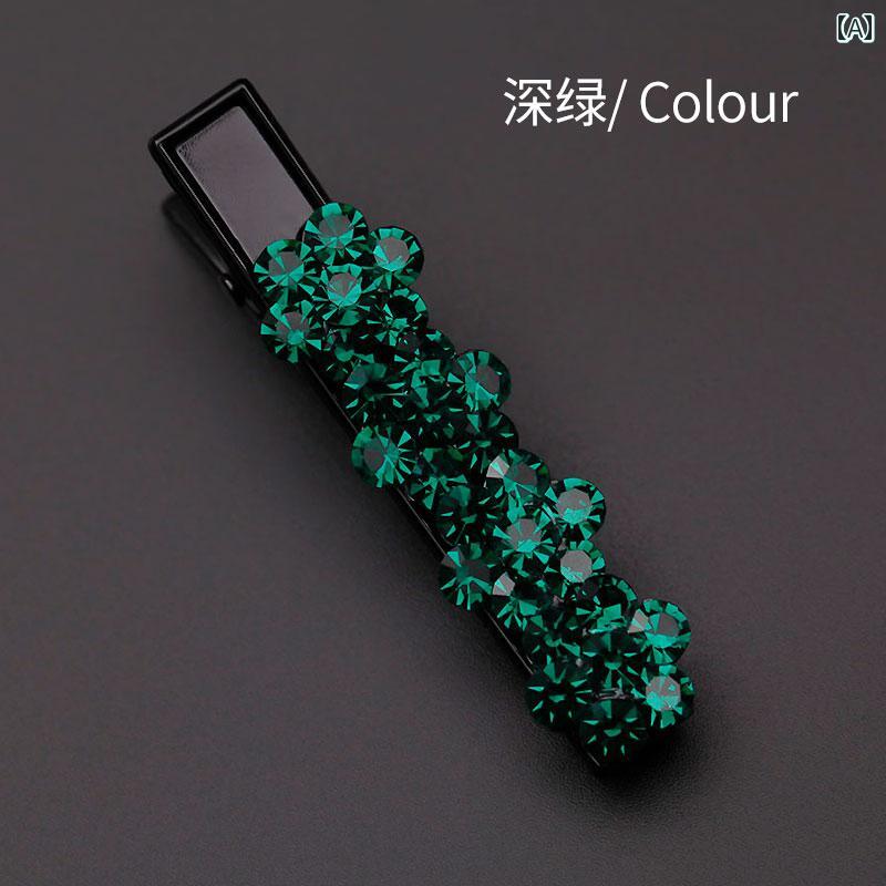 前髪クリップ 韓国 オルチャン おしゃれ かわいい ファッション ヘアピン アクセサリー サイド レディース 額 ダックビル 緑 グレー 紫