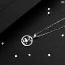 ネックレス レディース アクセサリー おしゃれ 星座 ペンダント チェーン 牡牛 双子 蟹 シルバー