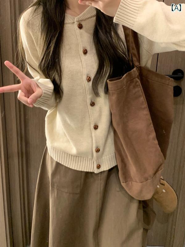 ニット レディース カーディガン おしゃれ カジュアル 大きいサイズ スリム セーター ソフト 秋冬 トップス