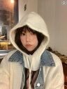 バラクラバ ニット フード ネックウォーマー 帽子 マフラー 防寒 秋冬 レディース メンズ ファー 暖かい ホワイト ピンク イエロー