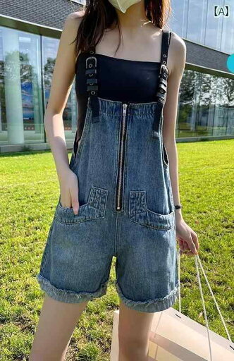 サロペット ショート丈 パンツ レディース オーバーオール つなぎ 小柄 デニム 夏 薄手 スリムフィット ワイドレッグ ワンピース ショーツ 青 サロペット ショート丈 パンツ レディース オーバーオール つなぎ 小柄 デニム 夏 薄手 スリムフィット ワイドレッグ ワンピース ショーツ 青