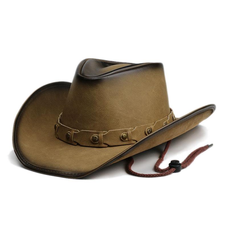 カウボーイ ハット ウエスタン テンガロンハット レトロ メンズ レディース ベルト 屋外 サンシェード ..