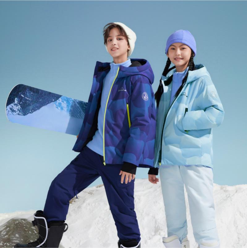 スノーボードウェア スキーウェア キッズ ジュニア 子供 男の子 女の子 厚手 防風 ピンク グリーン ブルー ダウン ジャケット