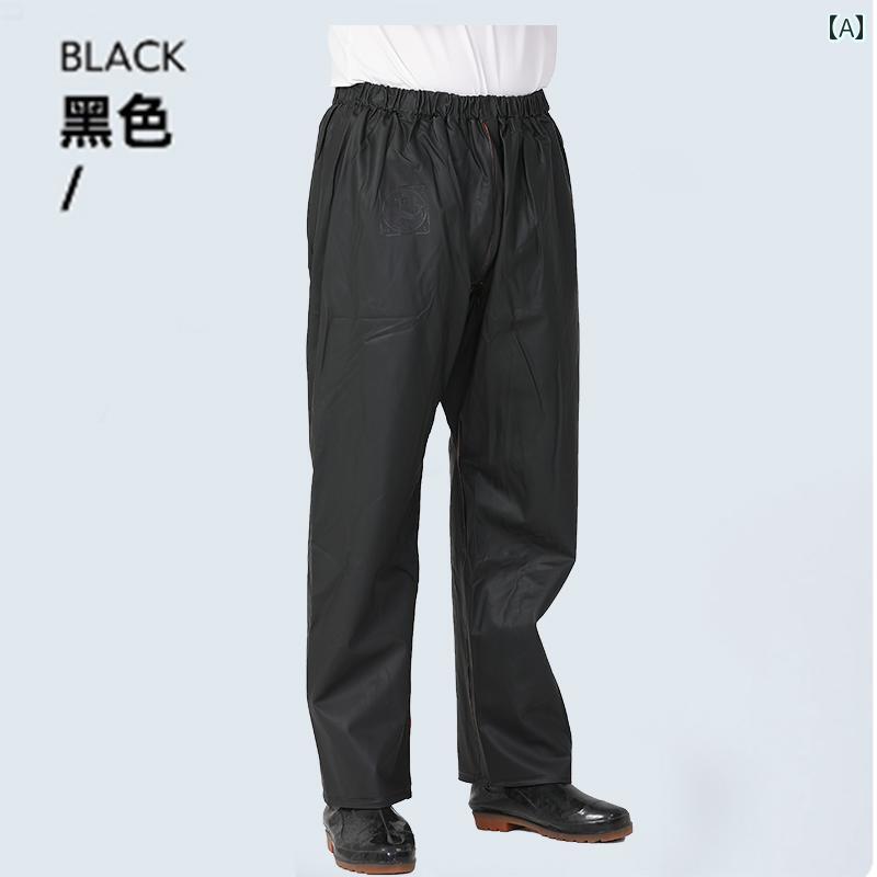 レインコート カッパ レインウェア レインスーツ 雨具 ポンチョ バイク 自転車 メンズ レインパンツ セパレート 防水 防雨 配達員 ブラック