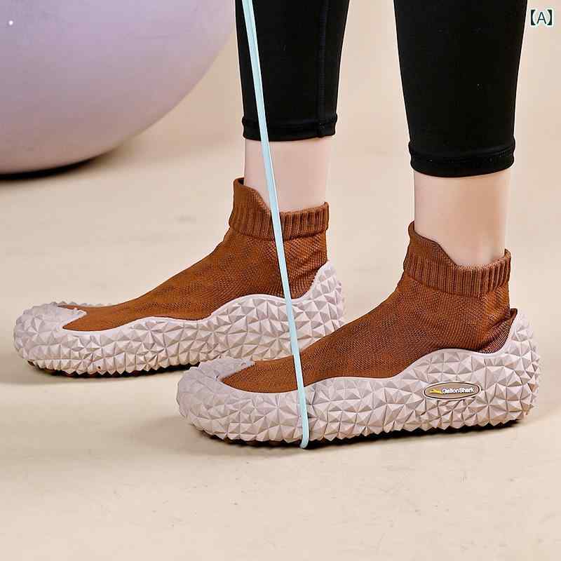 フィットネス シューズ メンズ レディース トレーニング スポーツ ジム スニーカー ソックス 軽量 伸縮性 滑り止め ソフトソール 縄跳び ヨガ スクワット ...