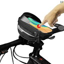 フロントバッグ 自転車 ロードバイク ハンドル サイクリング マウンテン タッチスクリーン 携帯電話 バー ツール 防水 ブラック