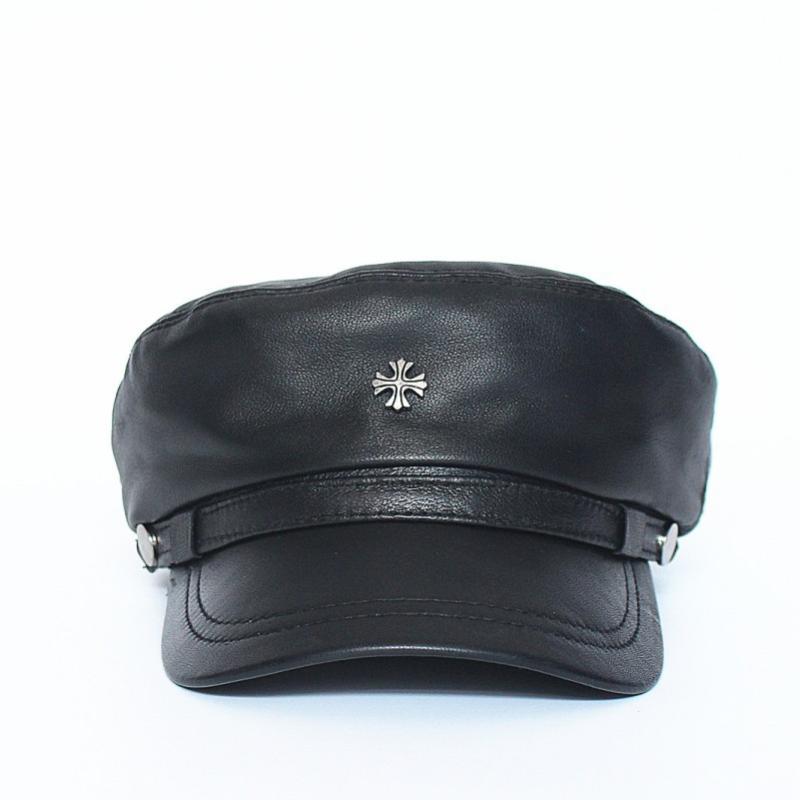 ハンチング レザー メンズ レディース 紳士 帽子 カジュアル レトロ ベレー帽 アメリカ 英国 黒