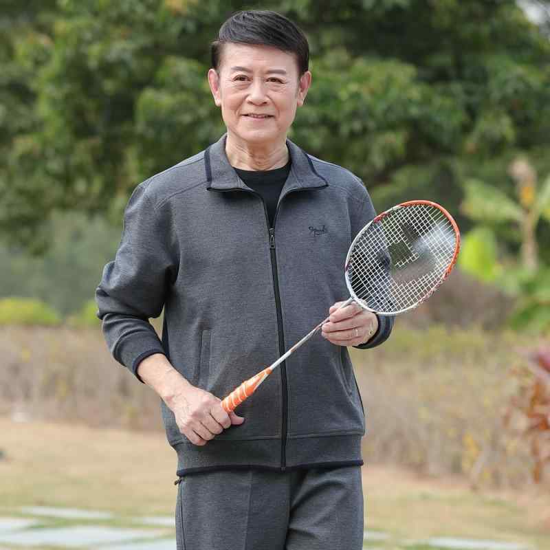 セットアップ メンズ 中高年 お父さん 上下 ジャージ スポーツ スウェット ランニング カジュアル 春秋 グレー ブルー ブラック