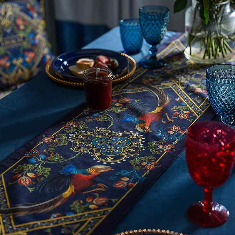 テーブルランナー おしゃれ テーブルクロス インテリア センター クロス 布 テーブルフラグ レトロ コーヒーテーブル テレビキャビネット ダイニングテーブル