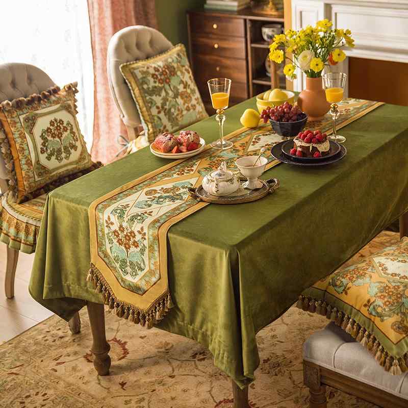 テーブルランナー おしゃれ テーブルクロス インテリア センター クロス 布 フレンチ アメリカン テーブルフラグ 牧歌的 コーヒーテーブル 装飾
