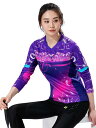 バドミントン ウェア スポーツ ファッション おしゃれ レディース トップス 長袖 Tシャツ 速乾 テニス パープル ピンク