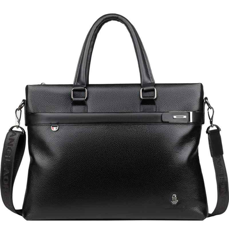 ブリーフケース メンズ トートバッグ ビジネス バッグ オフィス 通勤 革 レザー カジュアル ブラック ..