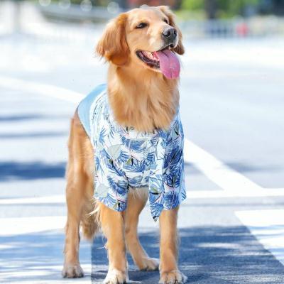 犬服 シャツ ドッグウェア かわいい おしゃれ ペット ビーチ 夏 薄手 ゴールデンレトリバー ラブラドール 中型犬 大型犬