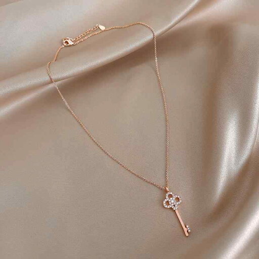 ネックレス レディース アクセサリー おしゃれ キー 鍵 ペンダント ジュエリー ローズゴールド ネックレス レディース アクセサリー おしゃれ キー 鍵 ペンダント ジュエリー ローズゴールド