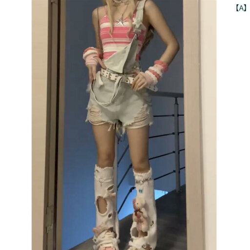 サロペット デニム ショート丈 パンツ レディース ダメージ 夏 アメリカ レトロ ハイウエスト スリム ショーツ ブルー サロペット デニム ショート丈 パンツ レディース ダメージ 夏 アメリカ レトロ ハイウエスト スリム ショーツ ブルー